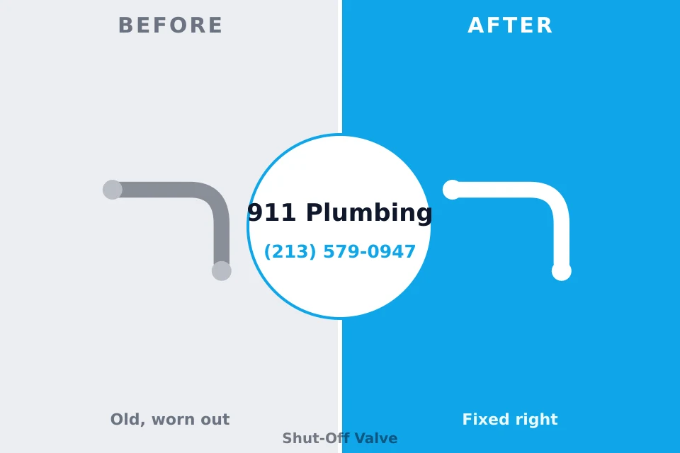 Before and after: plumbing repair Bottineau, ND